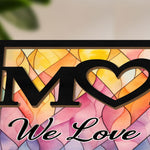 Mom We Love You - Personalized Wood And Acrylic Night Light