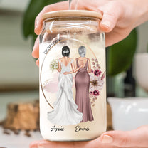 Mom Wedding Gift As I Step Into This New Chapter - Personalized Clear Glass Cup