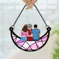 Mom & Children (Up To 10 People) - Personalized Window Hanging Suncatcher Ornament