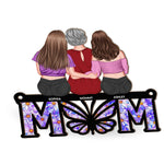 Mom & Her Children - Personalized Window Hanging Suncatcher Ornament