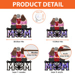 Mom & Her Children - Personalized Window Hanging Suncatcher Ornament