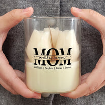 Mom, Mama, Mum We Love You - Personalized Floral Soy Wax Candle