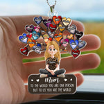 Mom To The World - Personalized Rear View Mirror Accessory