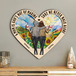 Mom, We Never Walk Alone - Personalized Wood And Acrylic Wall Art
