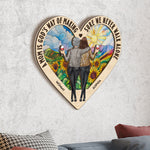 Mom, We Never Walk Alone - Personalized Wood And Acrylic Wall Art