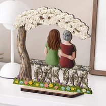 Mom-And-Children-Sitting-Together-Personalized-Wooden-Plaque-2