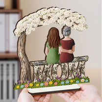 Mom-And-Children-Sitting-Together-Personalized-Wooden-Plaque-3
