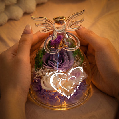 Mom-Grandma-Hearts-Custom-Kids'-Names-Personalized-Flower-In-Glass-Angel-Figurines-3
