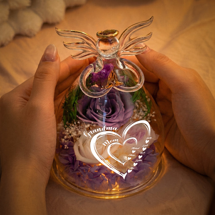 Mom-Grandma-Hearts-Custom-Kids'-Names-Personalized-Flower-In-Glass-Angel-Figurines-3