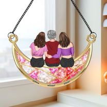 Mom_Her_Children_On_The_Moon_Personalized_Window_Hanging_Suncatcher_1