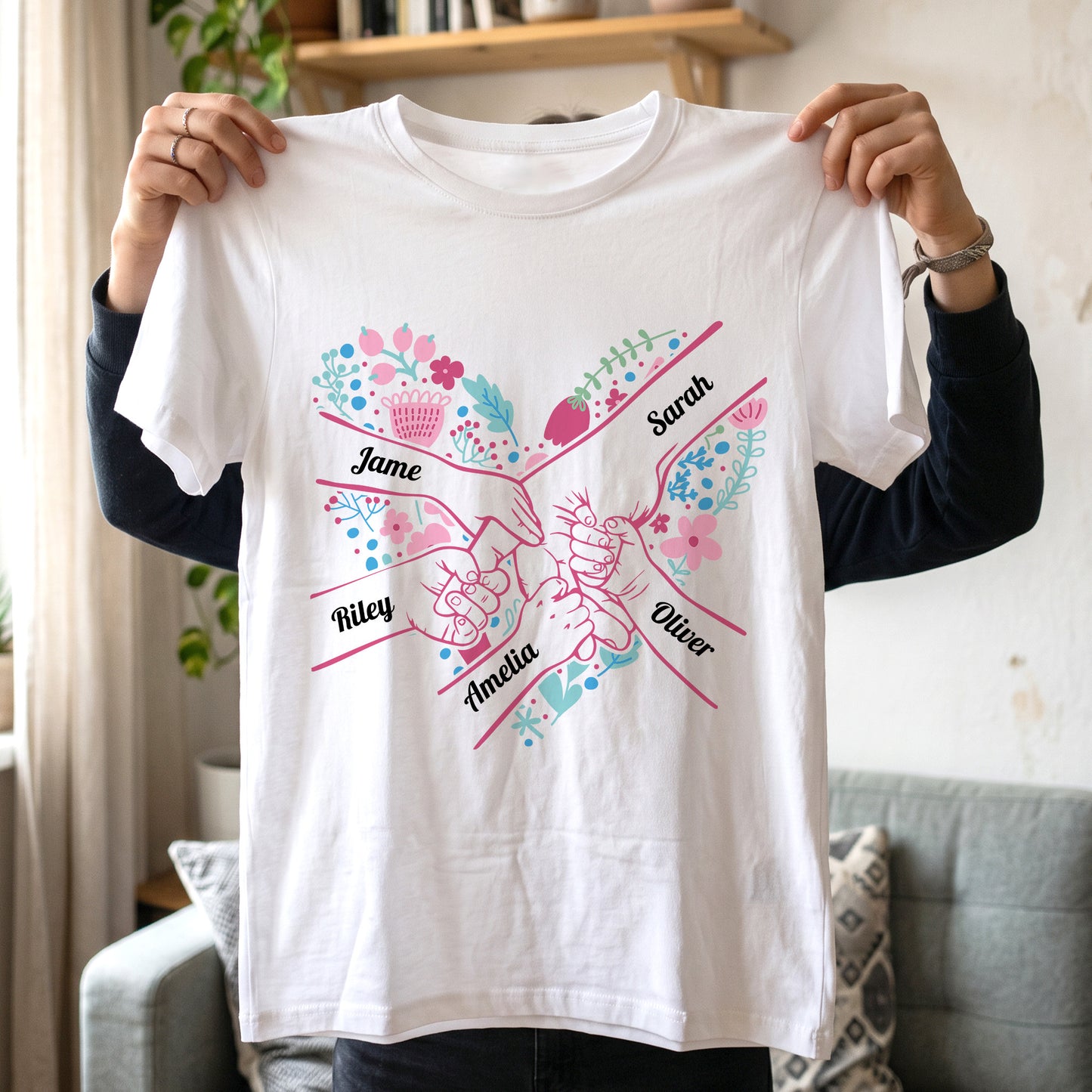 Mom-Holding-Hands-Floral-Shirt-Gift-For-Mom-Wife-Grandma-Personalized-Shirt-(0.5)