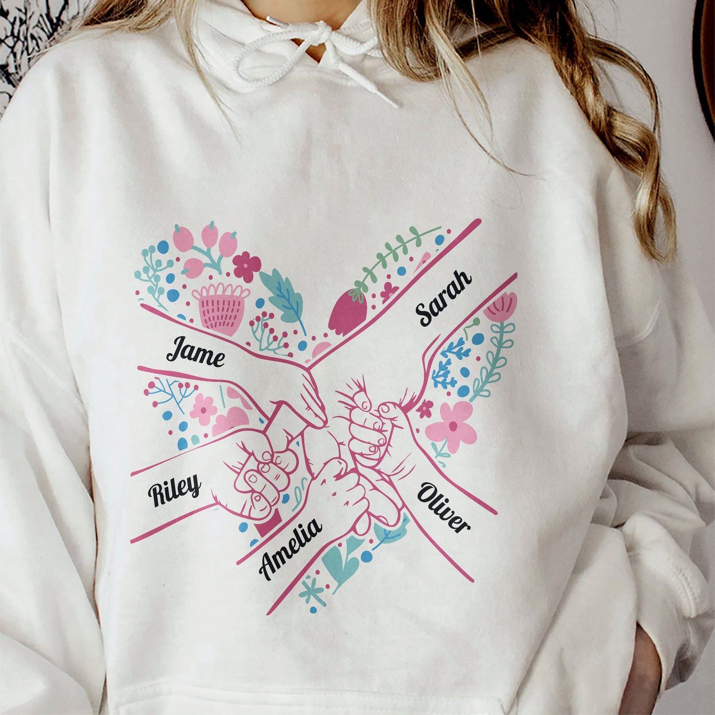 Mom-Holding-Hands-Floral-Shirt-Gift-For-Mom-Wife-Grandma-Personalized-Shirt-6