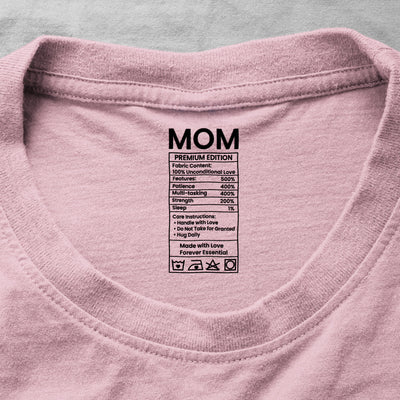 Mom Mum Mama Label With Kids' Names - Hidden Message Shirt Mother's Day Gifts - Personalized Shirt