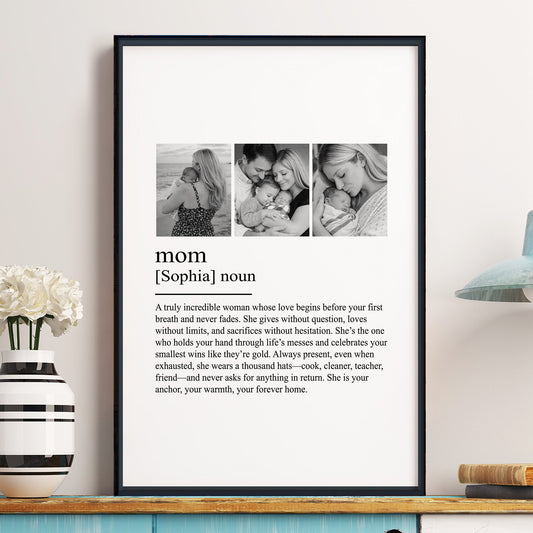 Mom_Mum_Mother_Definition_Mother_s_Day_Gifts_For_Wife_Mom_Personalized_Photo_Poster_1