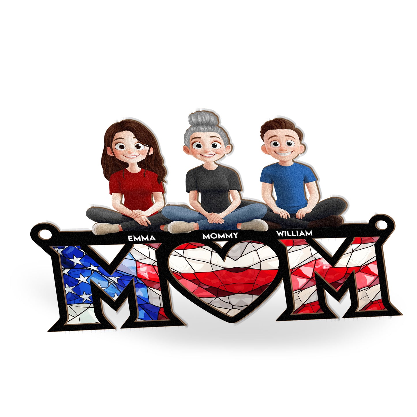 Mom-We-Love-You-USA-Flag-Pattern-Personalized-Window-Hanging-Suncatcher-4