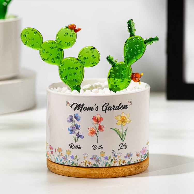 Mom's-Garden,-Grandma's-Garden-Custom-Kids'-Birth-Flower-Personalized-Plant-Pot-1
