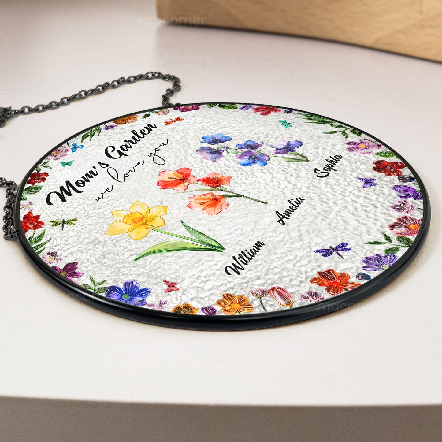 Mom's-Garden-We-Love-You-Custom-Birth-Flowers-Personalized-Window-Hanging-Suncatcher-3