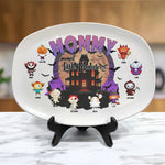Mommy Of Little Monsters Halloween Gift - Personalized Platter