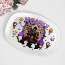 Mommy Of Little Monsters Halloween Gift - Personalized Platter