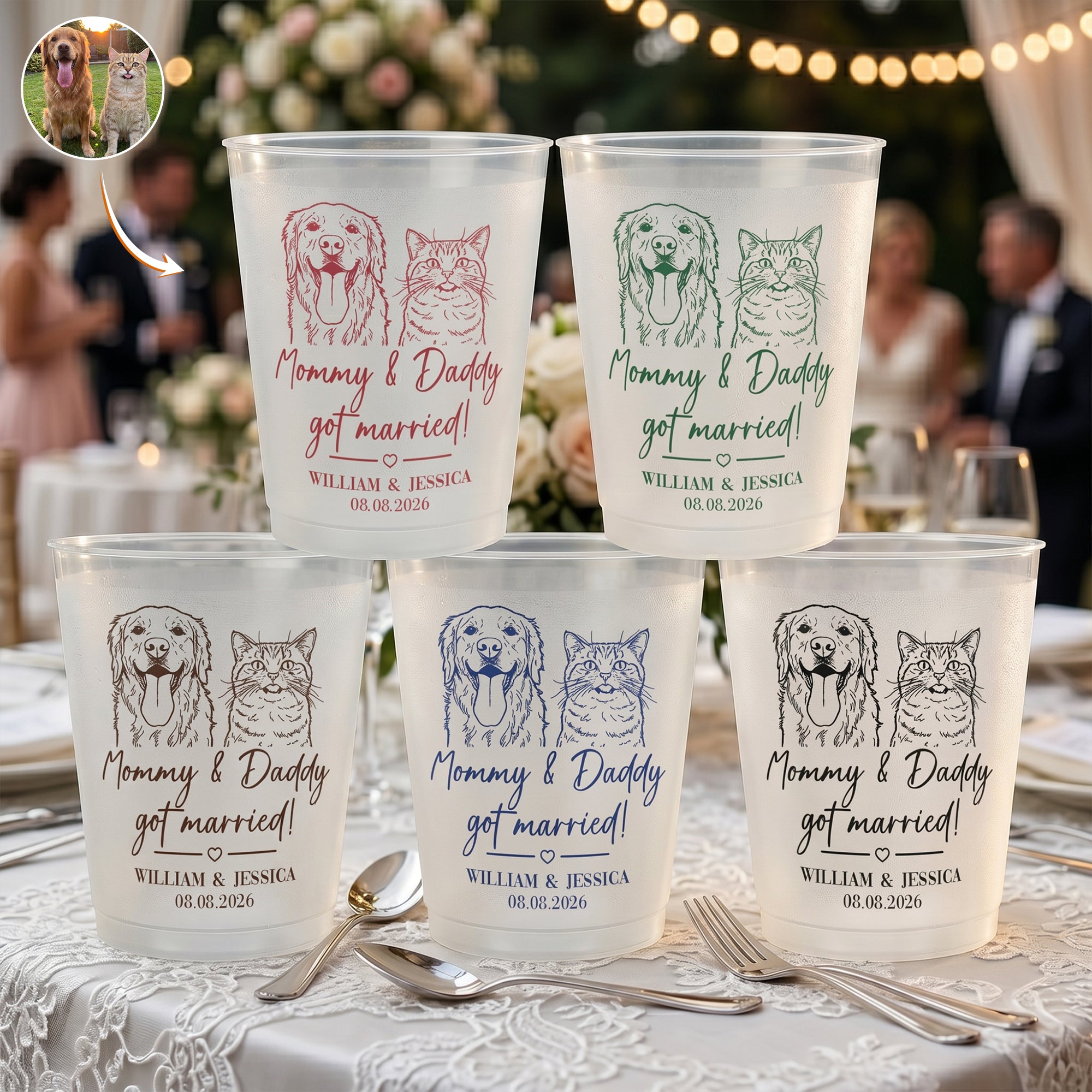 Mommy-&-Daddy-Got-Married-Wedding-Favors-Sketch-Line-Art-Photo-Personalized-Cups-1
