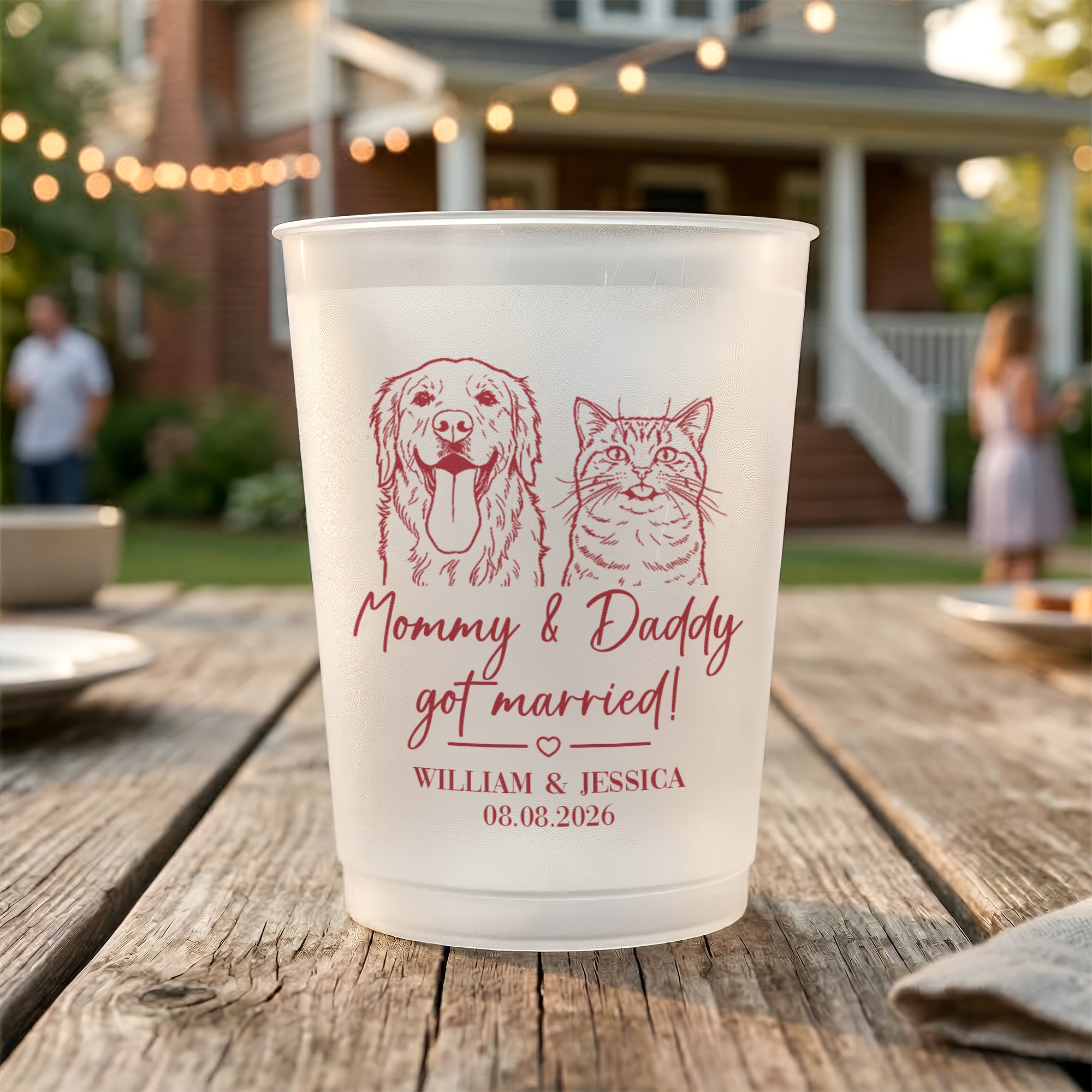 Mommy-&-Daddy-Got-Married-Wedding-Favors-Sketch-Line-Art-Photo-Personalized-Cups-5