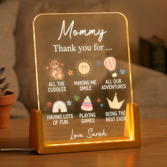 Mommy-Gifts From Baby Son Daughter - Personalized Night Light 1