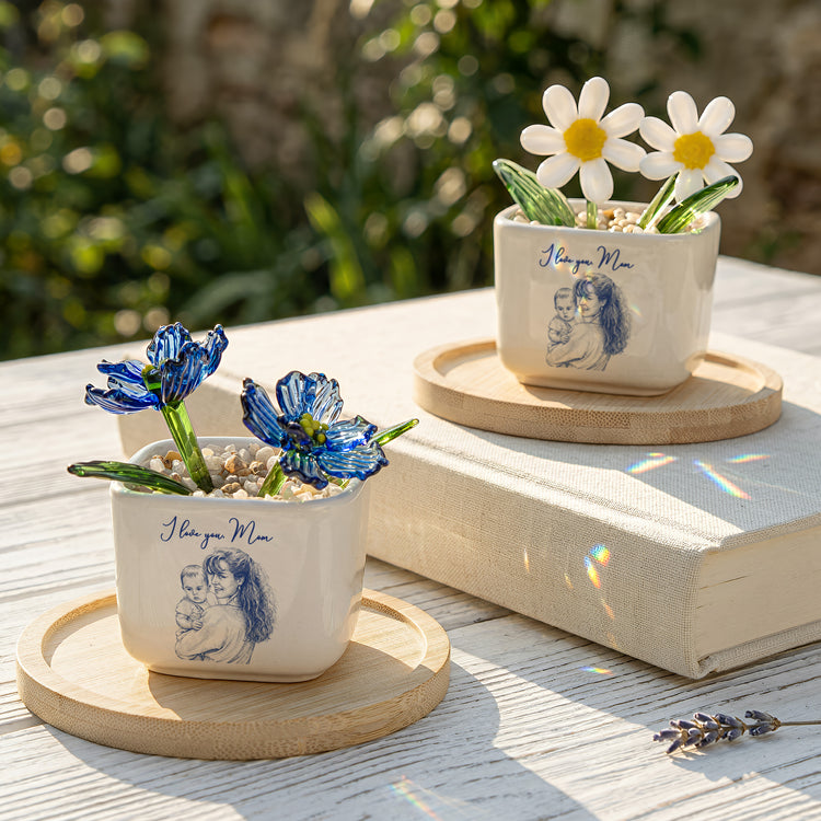 Mommy-&-Me-Gift-For-Mom-Wife-Grandma-Custom-Glass-Birth-Flower-Personalized-Plant-Pot-2