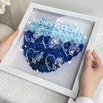 Mom's Garden Custom Kids' Names & Birth Flowers - Personalized Flower Shadow Box