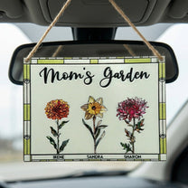 Mom's Garden Mother's Day Gift For Her - Personalized Wood Sign