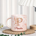 Monogram Custom Name Mug - Personalized Marble Mug