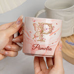 Monogram Custom Name Mug - Personalized Marble Mug
