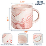 Monogram Custom Name Mug - Personalized Marble Mug