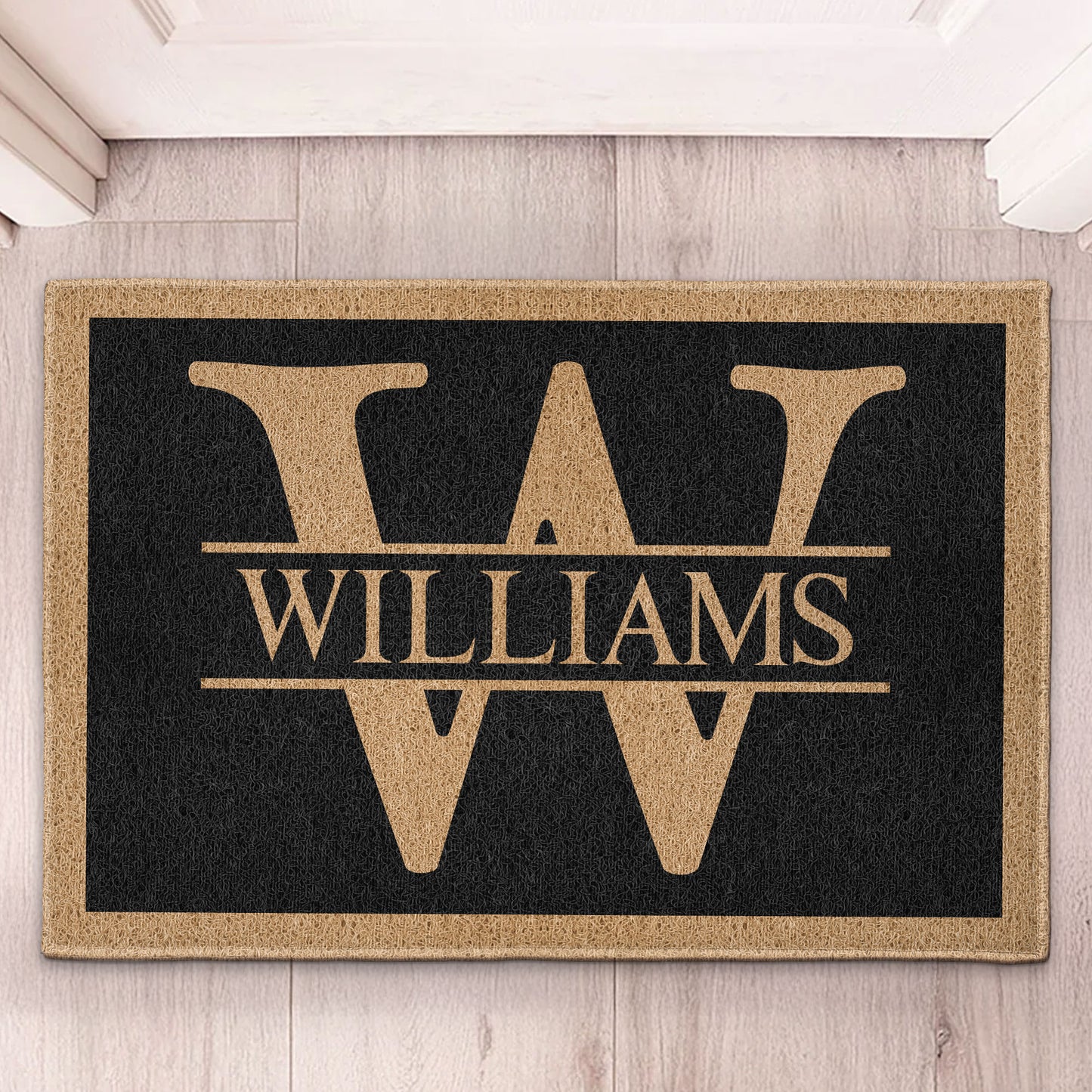 Monogram Family Name - Personalized Doormat