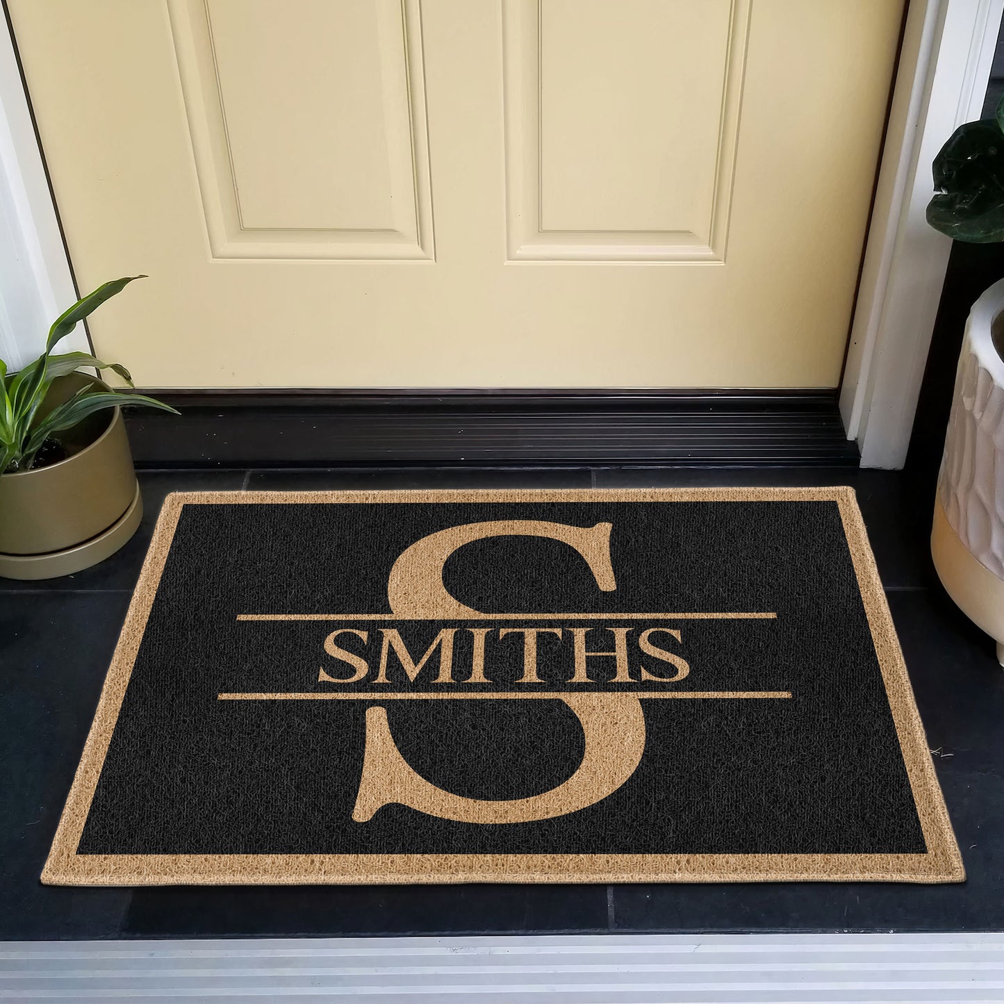 Monogram Family Name - Personalized Doormat