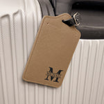 Monogram Initial Name - Personalized Passport Cover And Luggage Tag Travel Set