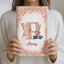 Monogram Letter Custom Name - Personalized Hardcover Journal