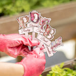 Monogram Plant Marker Custom Plant Name - Personalized Acrylic Plant Marker