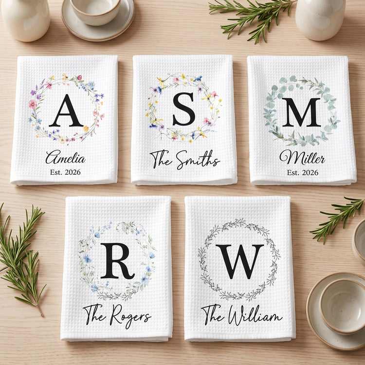 Monogram-Initial,-Custom--Family-Name,-Housewarming-Gift--Personalized-Kitchen-Towel1