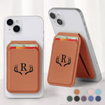 Monograms Design Gift For Him Dad Grandpa Husband - Personalized Wallet Compatible with Magsafe