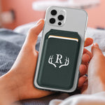 Monograms Design Gift For Him Dad Grandpa Husband - Personalized Wallet Compatible with Magsafe