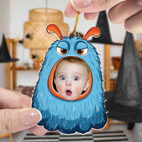 Monster Costumes Kid Halloween - Personalized Photo Acrylic Ornament