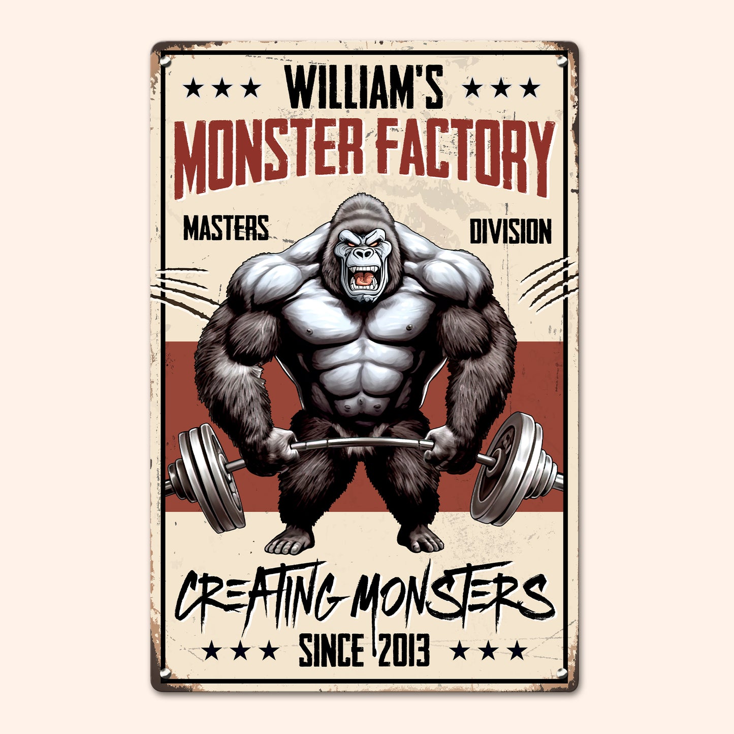 Monster Factory - Personalized Metal Sign