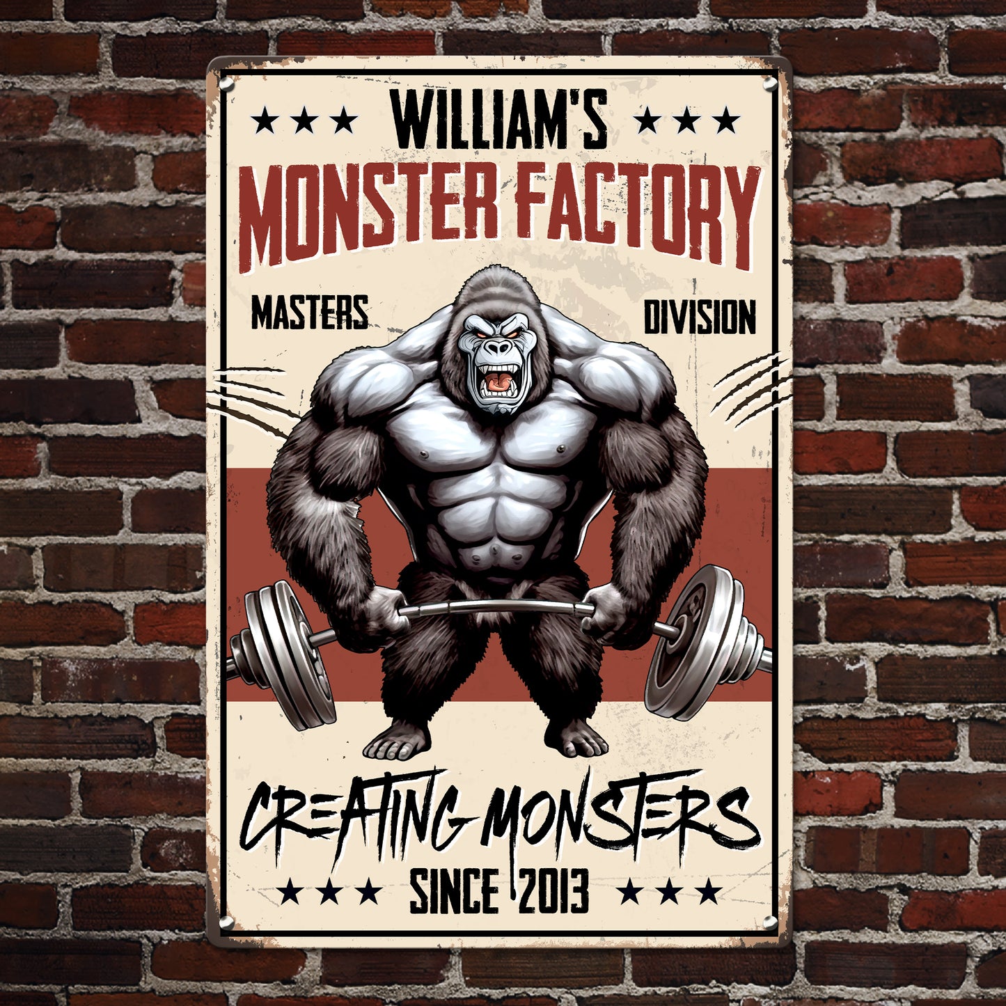 Monster Factory - Personalized Metal Sign