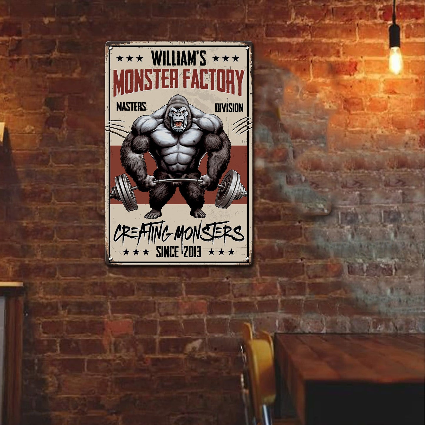 Monster Factory - Personalized Metal Sign