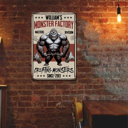 Monster Factory - Personalized Metal Sign