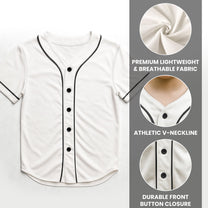 Monster Truck Alphabet Letters - Personalized Kids Baseball Jersey