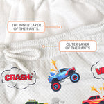 Monster Truck Alphabet Letters - Personalized Sweatpants