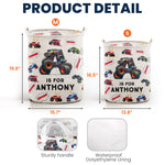 Monster Truck, Unicorn, Astronaut Alphabet Organizer - Personalized Storage Basket