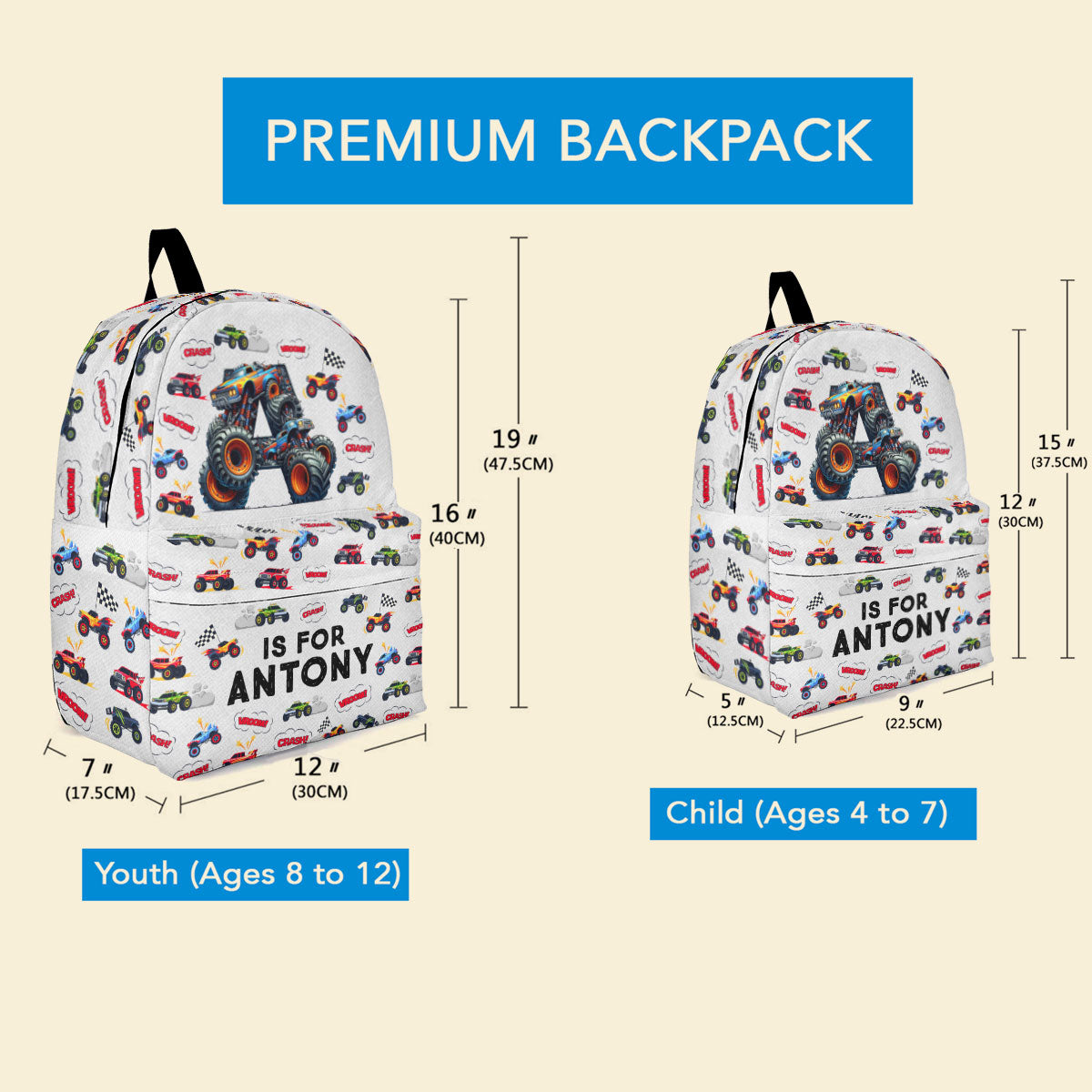 Monster Truck, Unicorn, Astronaut Alphabet - Custom Gift Set