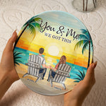 Mosaic Style You & Me We Got This New Version - Personalized Ceramic Plate